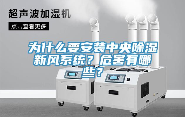 為什麽要安裝中央除濕新風係統？危害有哪些？