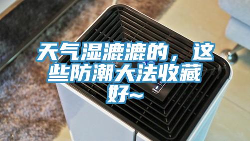 天氣濕漉漉的，這些防潮大法收藏好~