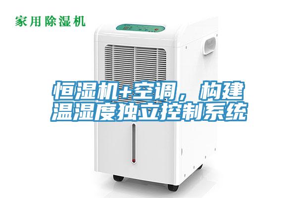 恒濕機+空調，構建溫濕度獨立控製係統