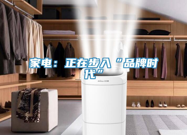 家電：正在步入“品牌時代”