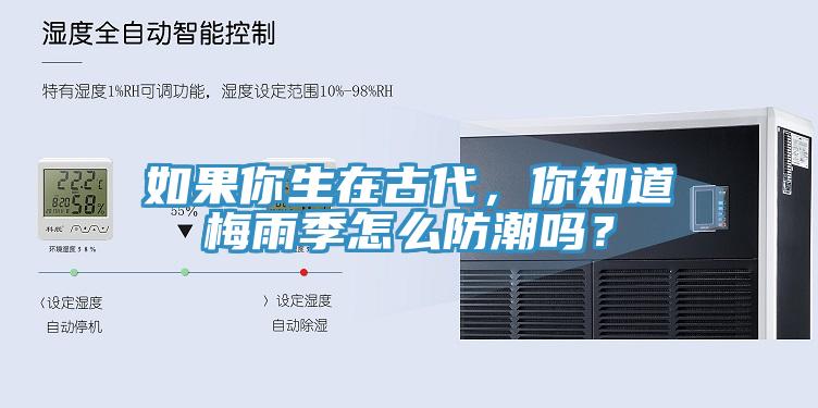 如果你生在古代，你知道梅雨季怎麽防潮嗎？
