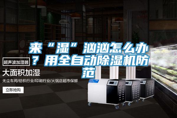來“濕”洶洶怎麽辦？用全自動91看片软件大全防範