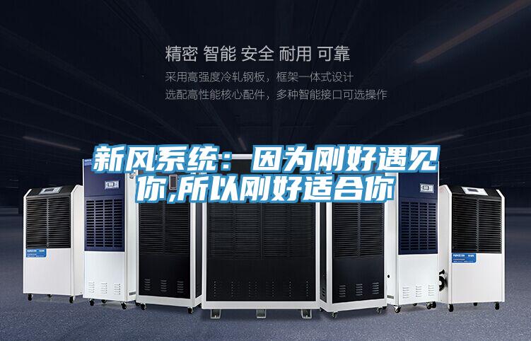 新風係統：因為剛好遇見你,所以剛好適合你