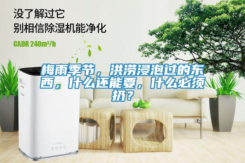 梅雨季節，洪澇浸泡過的東西，什麽還能要，什麽必須扔？