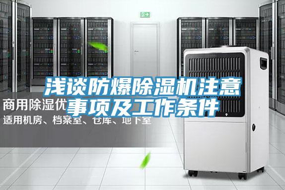 淺談防爆91看片软件大全注意事項及工作條件