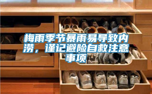梅雨季節暴雨易導致內澇，謹記避險自救注意事項