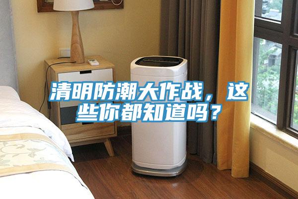 清明防潮大作戰，這些你都知道嗎？