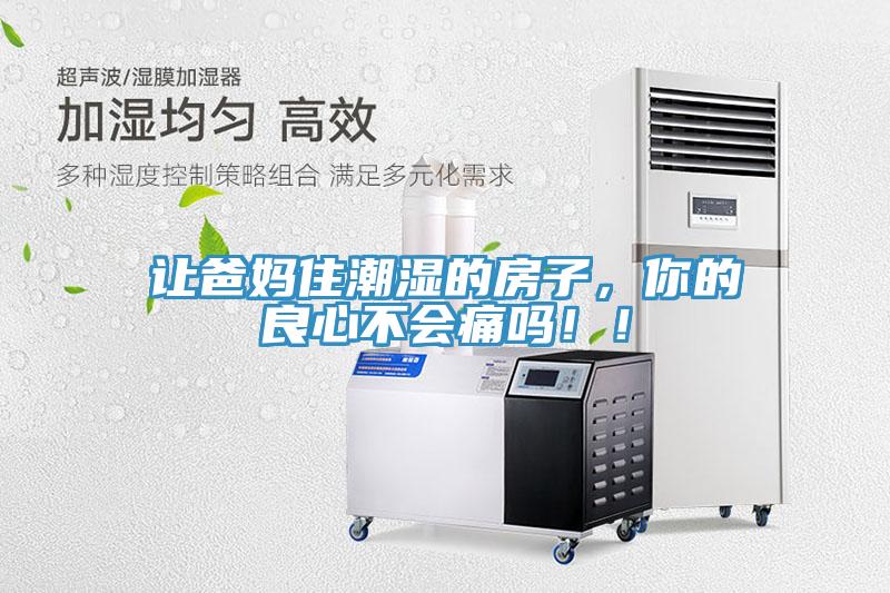 讓爸媽住潮濕的房子，你的良心不會痛嗎！！