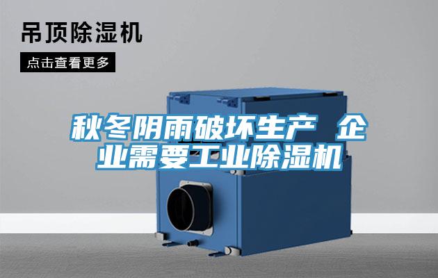秋冬陰雨破壞生產 企業需要工業91看片软件大全