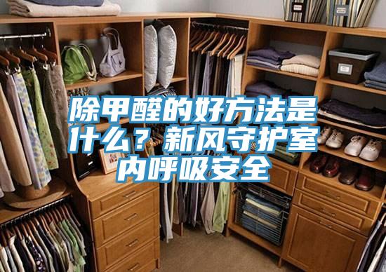 除甲醛的好方法是什麽？新風守護室內呼吸安全