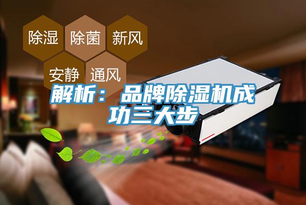 解析：品牌91看片软件大全成功三大步