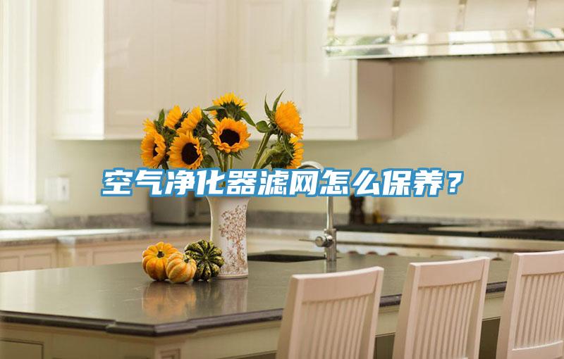 空氣淨化器濾網怎麽保養？