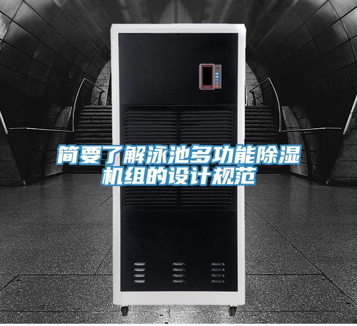 簡要了解泳池多功能91看片软件大全組的設計規範