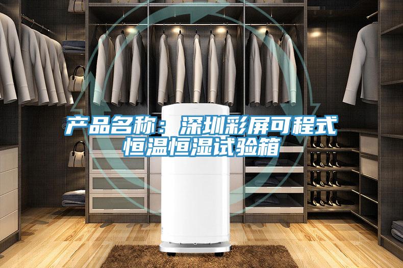 產品名稱：深圳彩屏可程式恒溫恒濕試驗箱