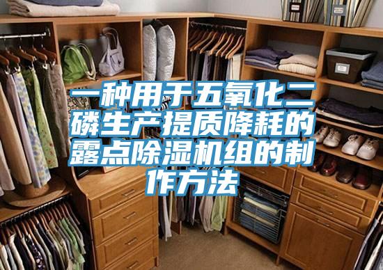 一種用於五氧化二磷生產提質降耗的露點91看片软件大全組的製作方法