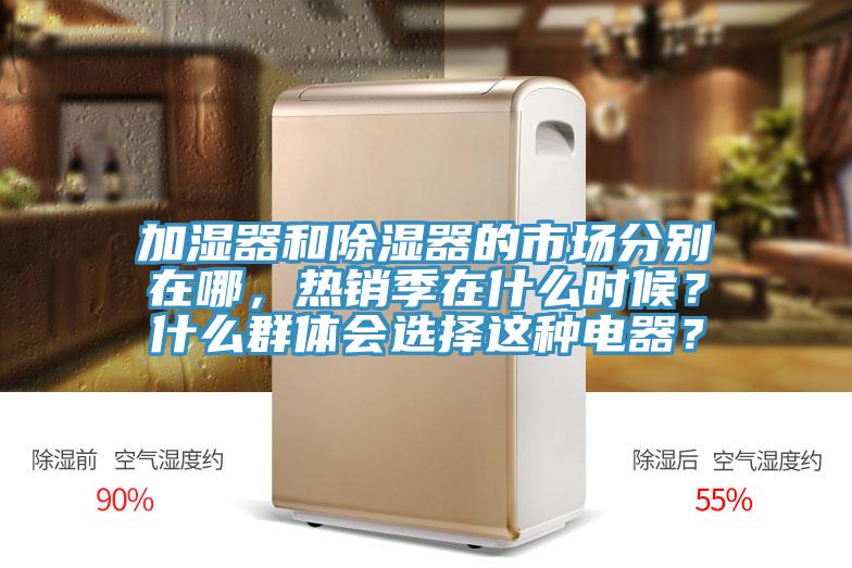 加濕器和除濕器的市場分別在哪，熱銷季在什麽時候？什麽群體會選擇這種電器？