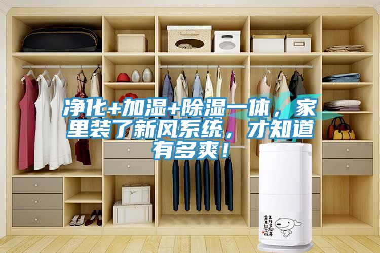 淨化+加濕+除濕一體，家裏裝了新風係統，才知道有多爽！