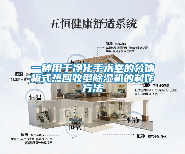 一種用於淨化手術室的分體板式熱回收型91看片软件大全的製作方法