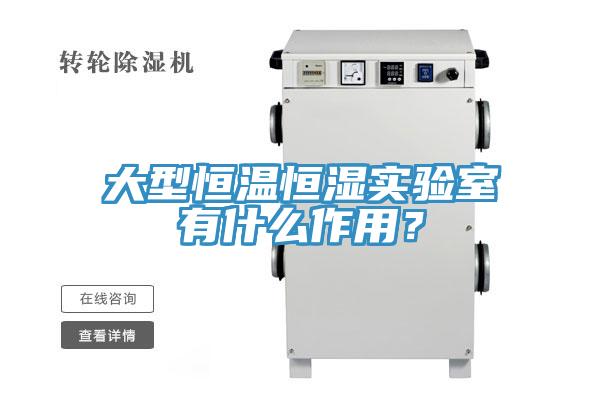 大型恒溫恒濕實驗室有什麽作用？