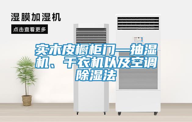 實木皮櫥櫃門—抽濕機、幹衣機以及空調除濕法