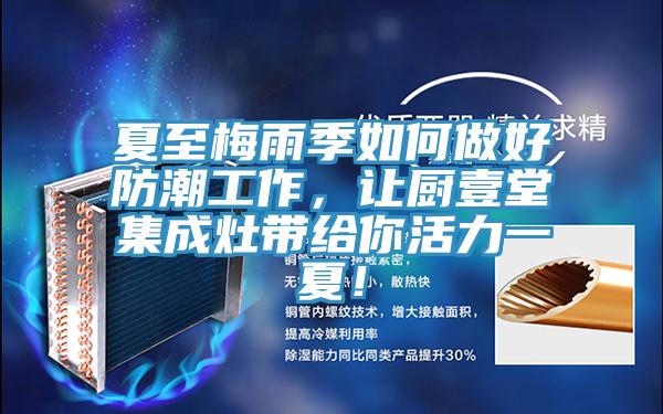 夏至梅雨季如何做好防潮工作，讓廚壹堂集成灶帶給你活力一夏！