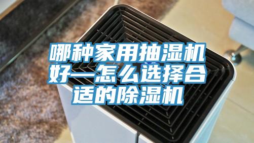 哪種家用抽濕機好—怎麽選擇合適的91看片软件大全