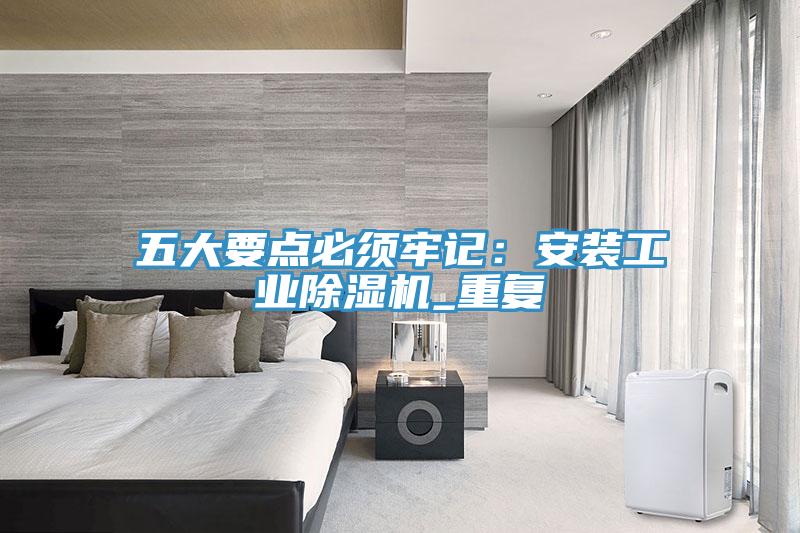 五大要點必須牢記：安裝工業91看片软件大全_重複