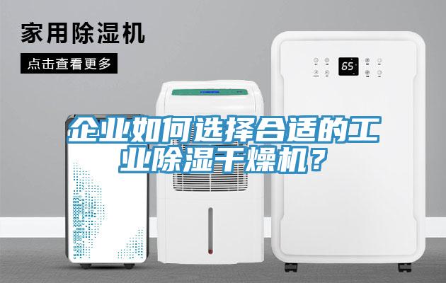 企業如何選擇合適的工業除濕幹燥機？