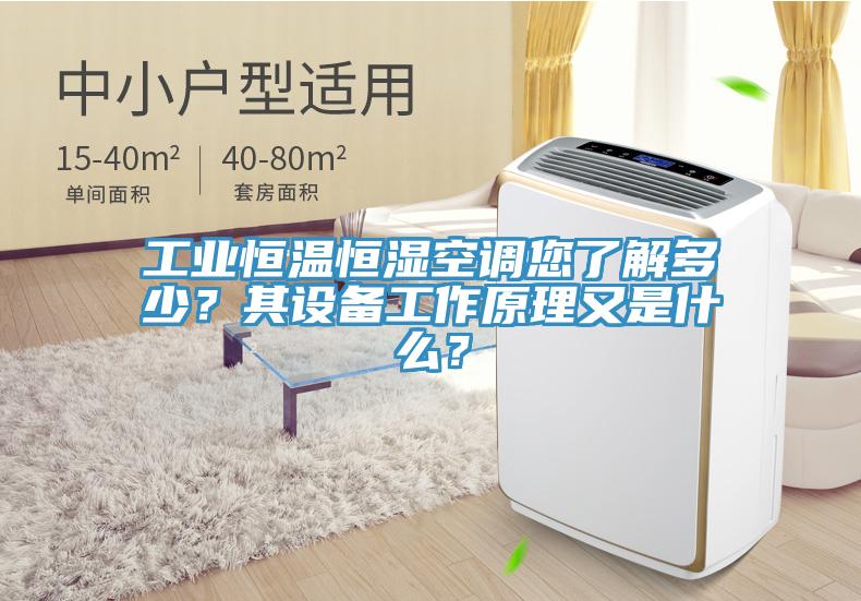 工業恒溫恒濕空調您了解多少？其設備工作原理又是什麽？