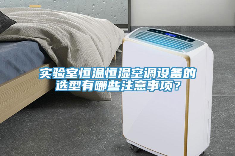 實驗室恒溫恒濕空調設備的選型有哪些注意事項？