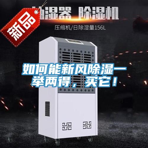 如何能新風除濕一舉兩得，買它！