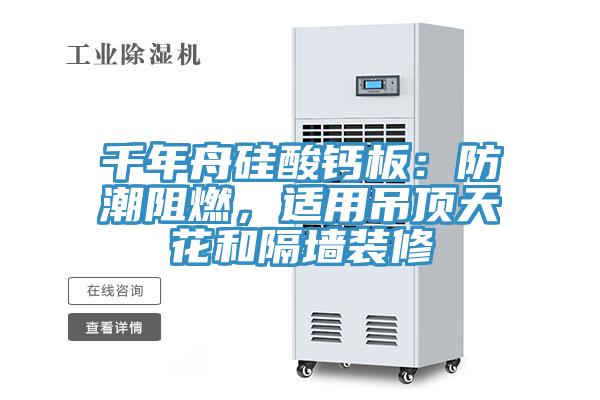 千年舟矽酸鈣板：防潮阻燃，適用吊頂天花和隔牆裝修