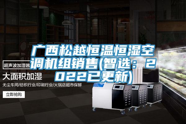 廣西鬆越恒溫恒濕空調機組銷售(智選：2022已更新)