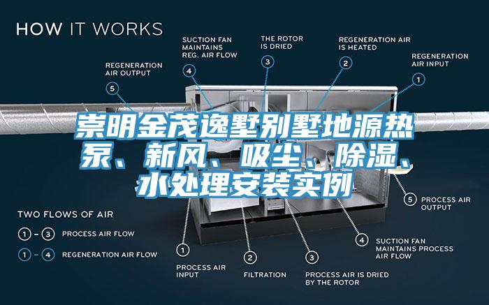 崇明金茂逸墅別墅地源熱泵、新風、吸塵、除濕、水處理安裝實例