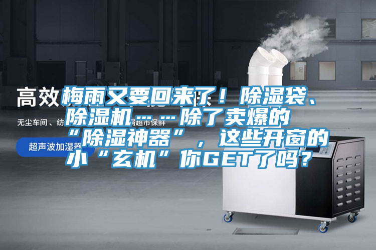 梅雨又要回來了！除濕袋、91看片软件大全……除了賣爆的“除濕神器”，這些開窗的小“玄機”你GET了嗎？
