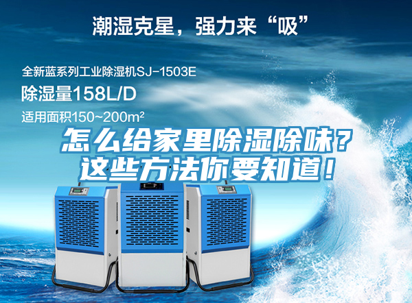 怎麽給家裏除濕除味？這些方法你要知道！
