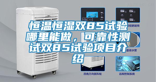 恒溫恒濕雙85試驗哪裏能做，可靠性測試雙85試驗項目介紹