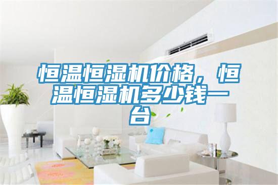 恒溫恒濕機價格，恒溫恒濕機多少錢一台