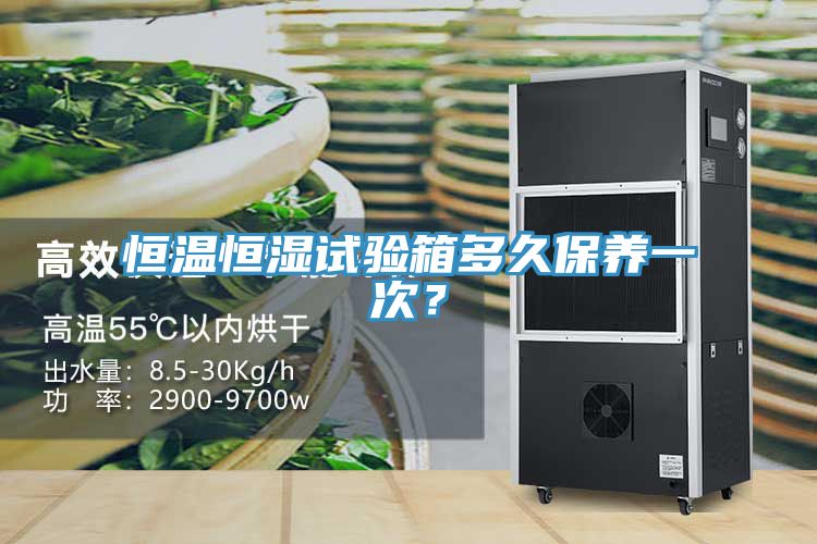 恒溫恒濕試驗箱多久保養一次？