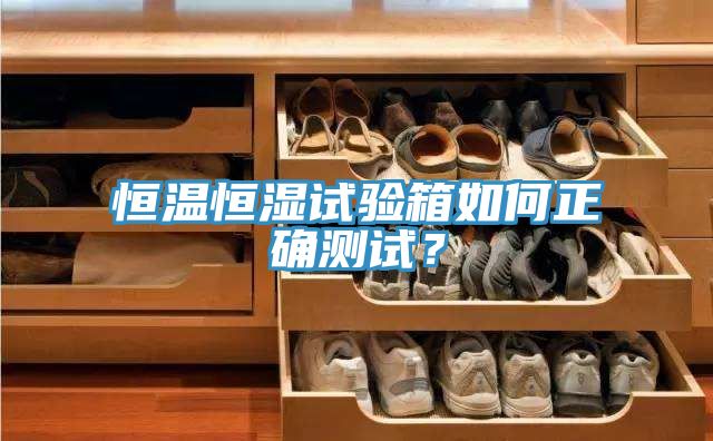恒溫恒濕試驗箱如何正確測試？