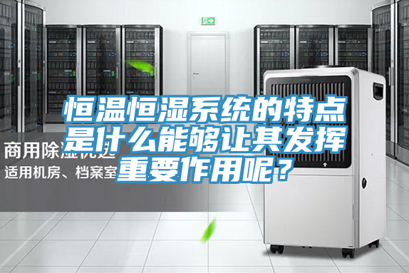 恒溫恒濕係統的特點是什麽能夠讓其發揮重要作用呢？