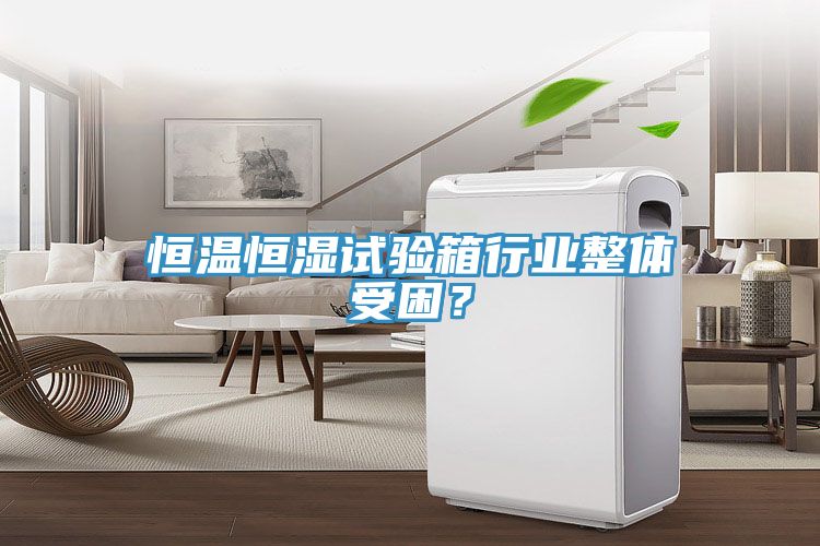 恒溫恒濕試驗箱行業整體受困？