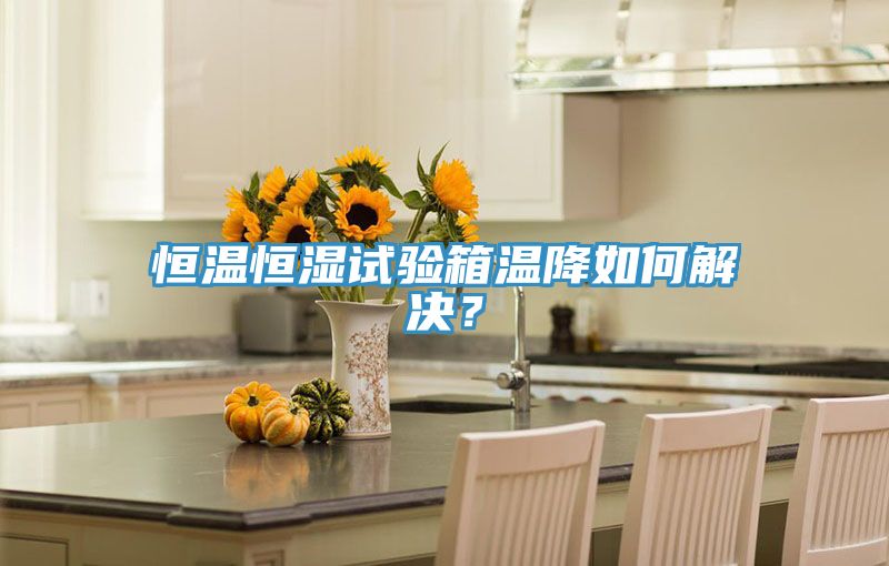 恒溫恒濕試驗箱溫降如何解決？