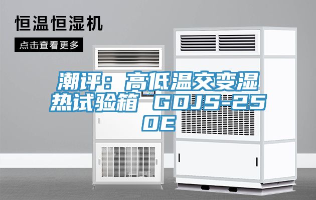 潮評：高低溫交變濕熱試驗箱 GDJS-250E