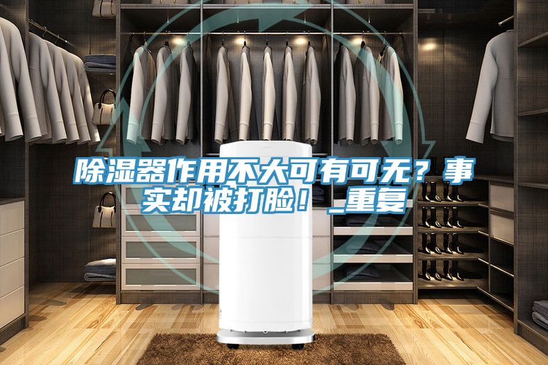 除濕器作用不大可有可無？事實卻被打臉！_重複