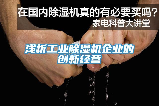 淺析工業91看片软件大全企業的創新經營
